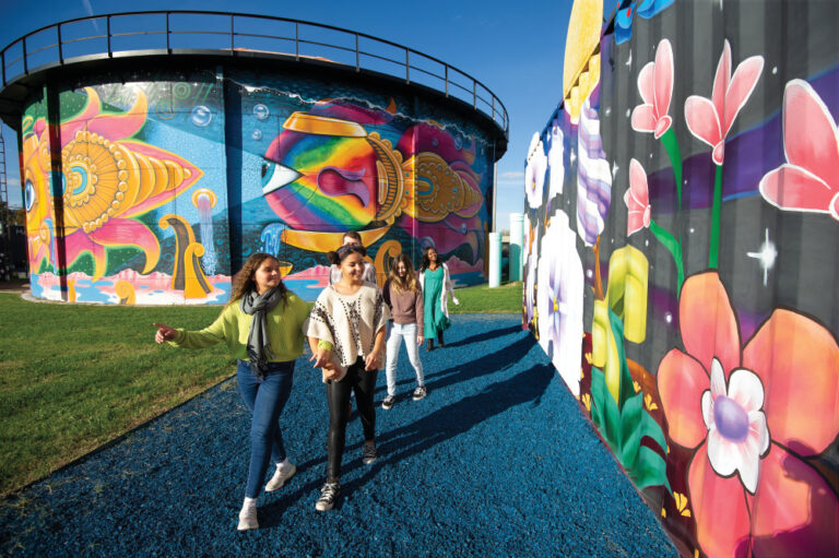 Murals, exhibits and music bring vibrancy to the Southern Indiana arts scene.