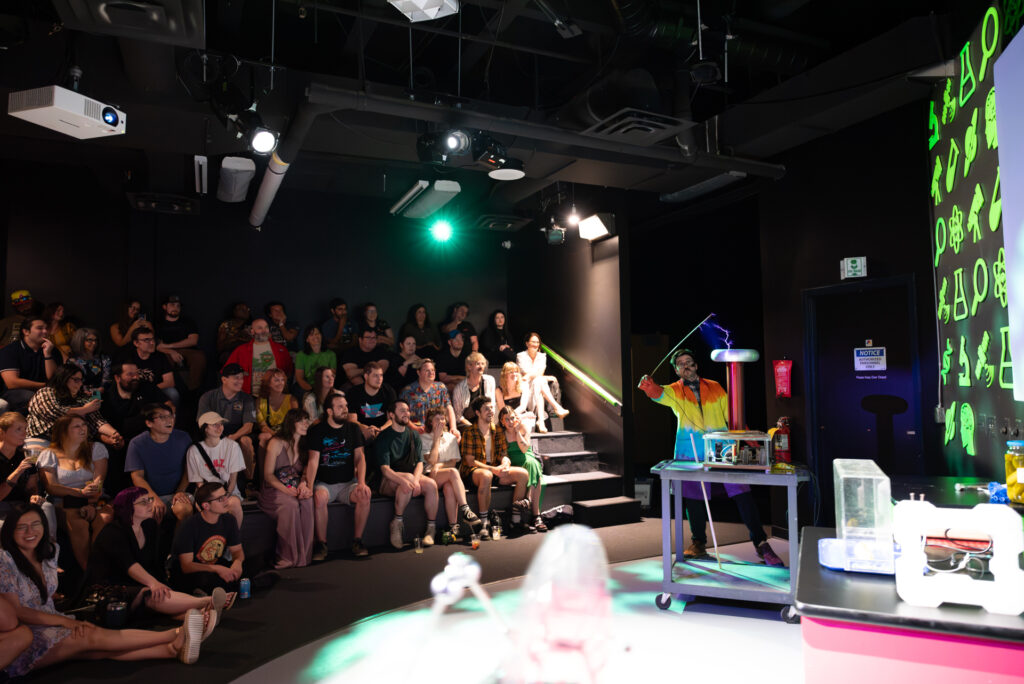 A live demonstration at Adventure Science Center in Nashville, TN