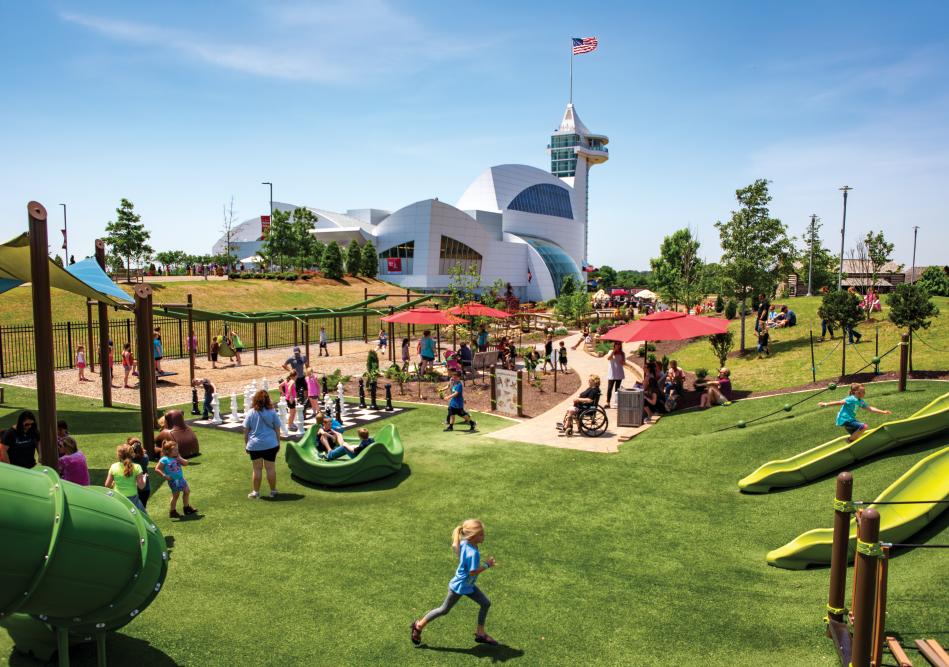 Discovery Park of America is located just outside of Union City, TN, and has a sprawling campus with historic and natural history displays.