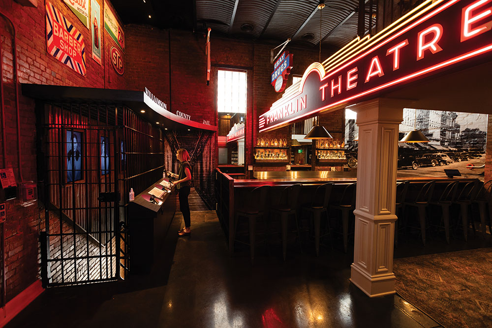Re-creation of the Franklin Theatre at the Moore-Morris History and Culture Center
