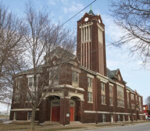 Walnut Street Baptist Church is one of the many historic buildings being renovated in the region of Cedar Valley, IA.