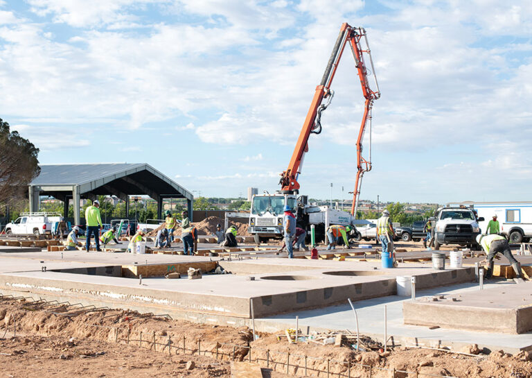 Central New Mexico Community College works on the construction of the new 60,000-square-foot Skilled Trades Facility.