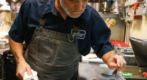 Rodney Thompson, a top-rated chef, enjoys preparing a variety of seasonal and local dishes at The Thompsons Kitchen.