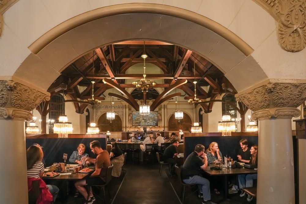 Obed & Issac's Microbrewery & Eatery in downtown Peoria, Illinois.