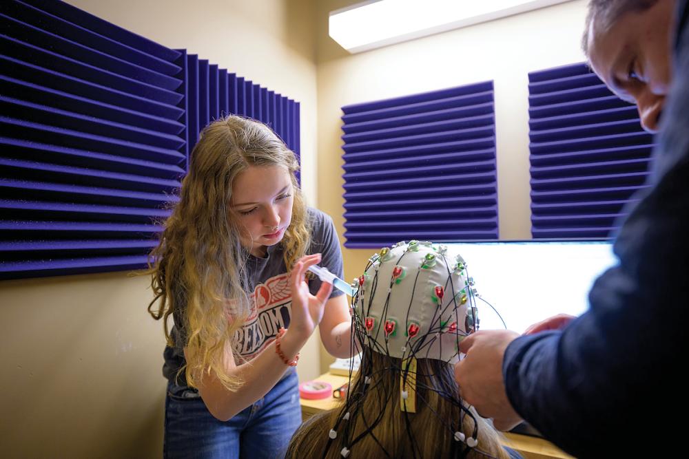 A Bradley University student in the neuroscience program.