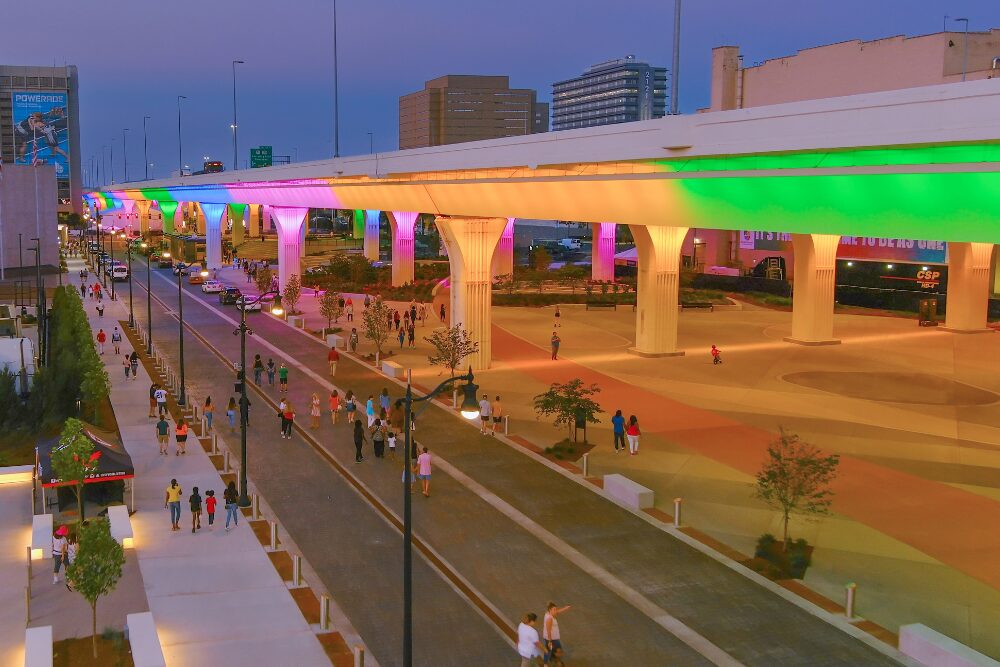 City Walk BHAM along 9th Ave. in Birmingham, Alabama.