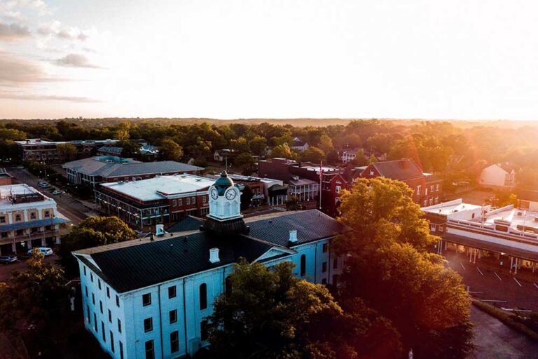 Ariel view of Oxford, MS
