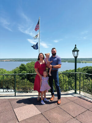 Haley Ebeling, pictured with her family in Peoria, attended Bradley University.
