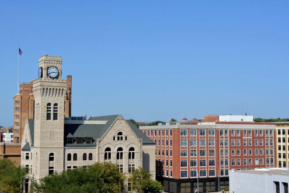 View of downtown Sioux City, Iowa.