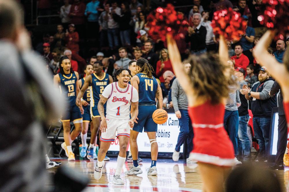 Peoria residents can enjoy a Bradley University basketball game at the Peoria Civic Center.