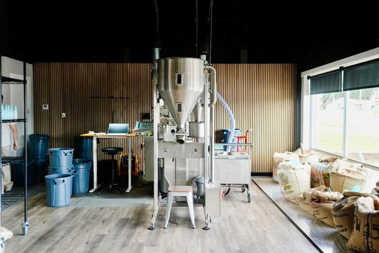 Loring roaster at Exploradora Coffee.