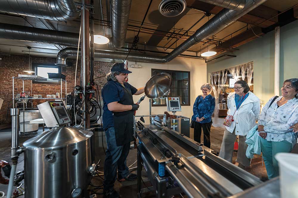 Chocolate tour led by Gary Hundley at Olive & Sinclair.