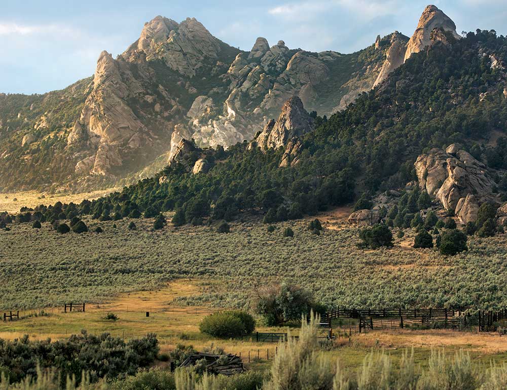 City of Rocks in the Albion Mountains near Almo, Idaho.