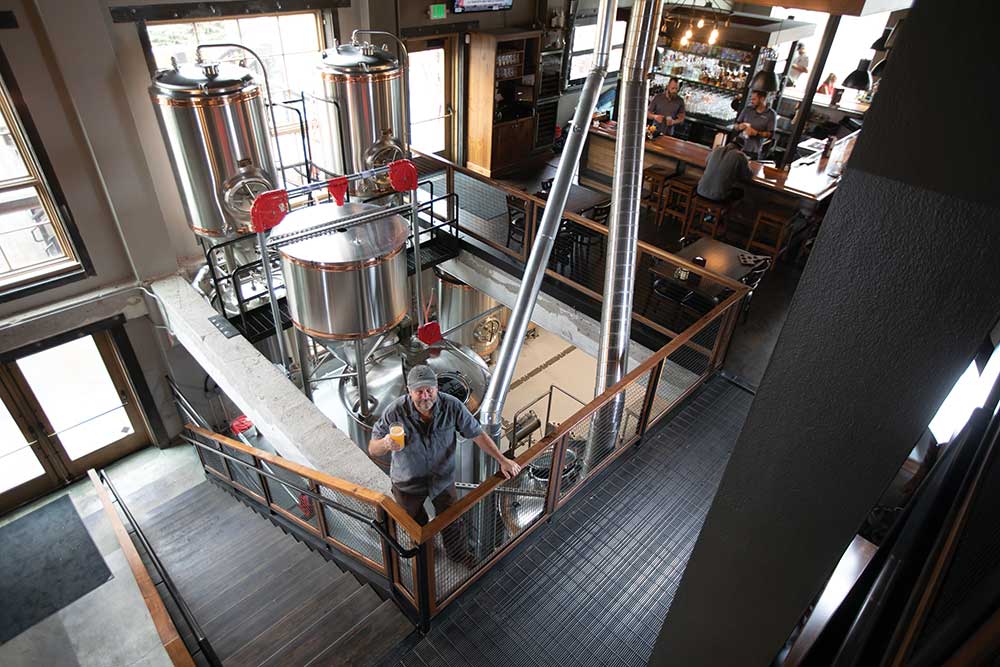 The head brewer at Milner's Gate Brewery and Grill in downtown Twin Falls, Idaho.