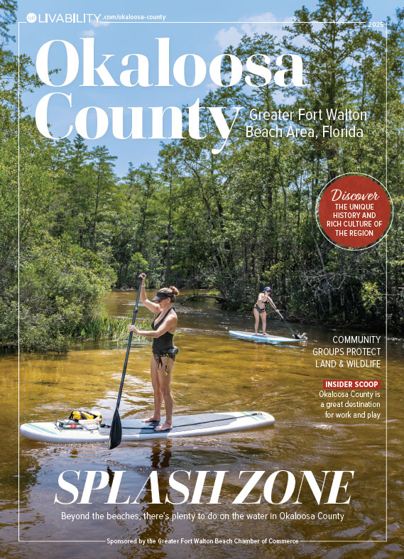 2025 Livability Okaloosa County magazine cover