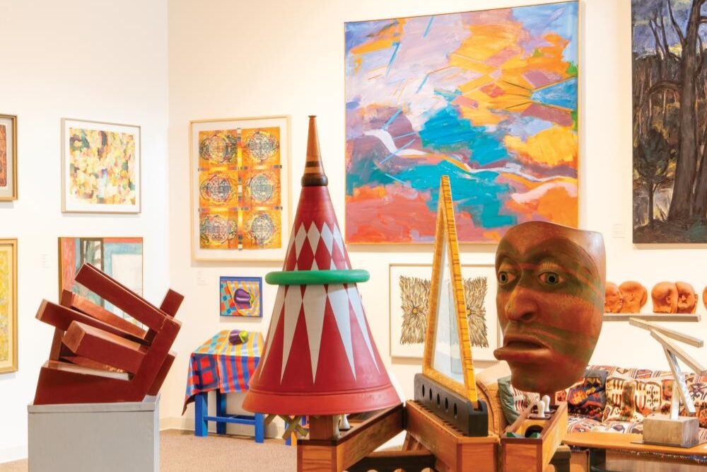 Sculptures and painting on display at the Anderson Museum of Contemporary Art in Roswell. ©Journal Communications/Nathan Lambrecht