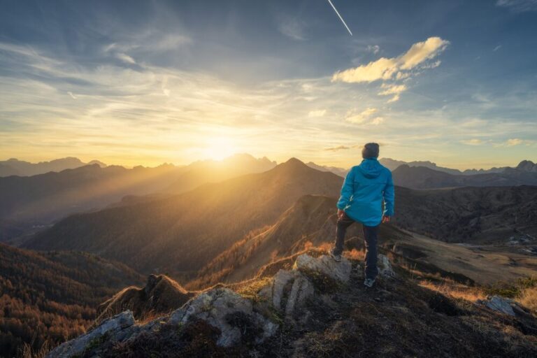 Man hiking