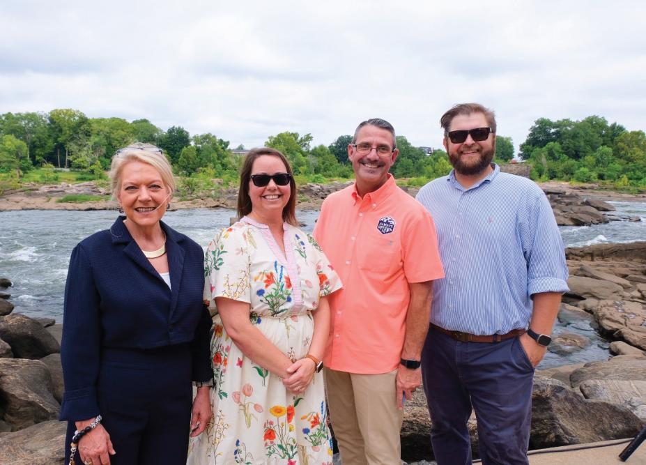 From left: Missy Kendrick, Choose Columbus; Ashley Woitena, VisitColumbusGA; Steve Morse, Uptown Columbus; Jansen Tidmore, Greater Columbus Georgia Chamber of Commerce