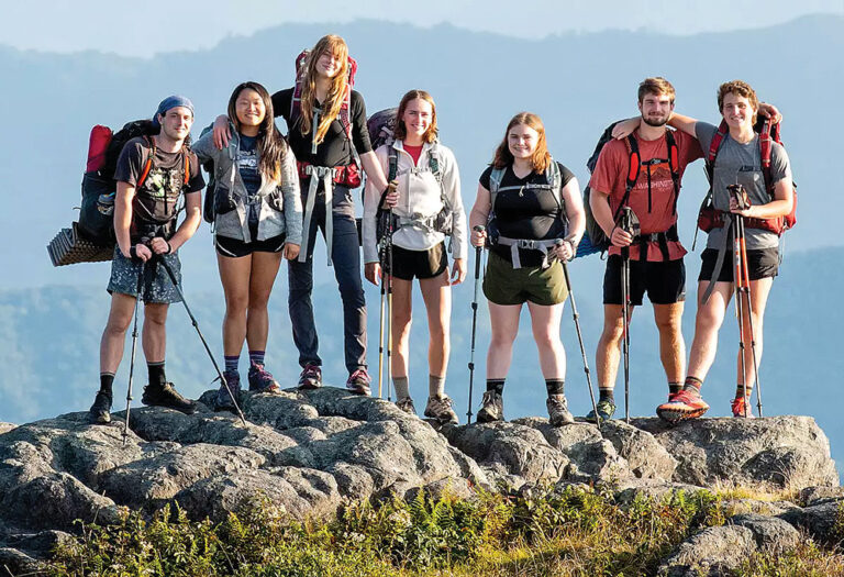 Emory & Henry students enjoy an outdoor program