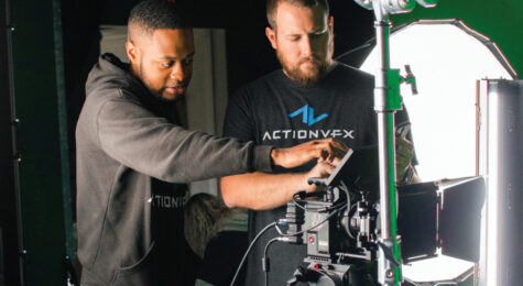 Rodolphe “Ro” Pierre- Louis, left, is the founder and CEO of ActionVFX.