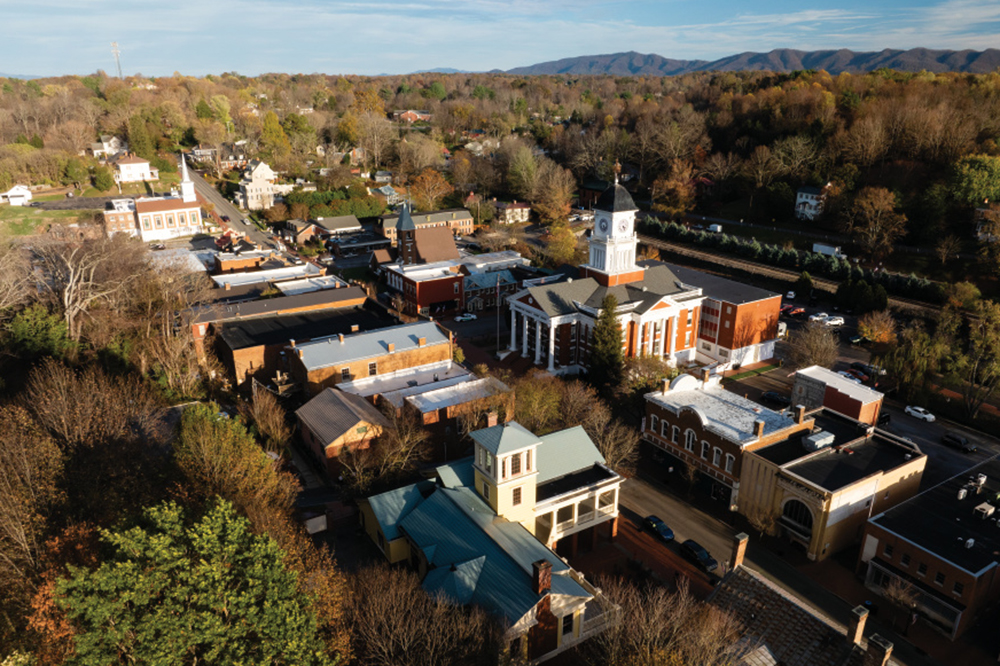 Aerial views of the International Storytelling Center