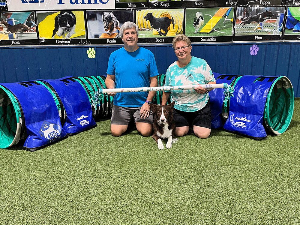 Darlene Collings, right, started All Dogs Can in 2011.