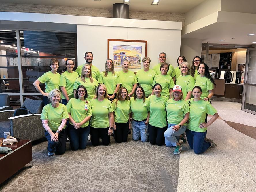 AdventHealth Castle Rock team members ahead of their annual Service Day.