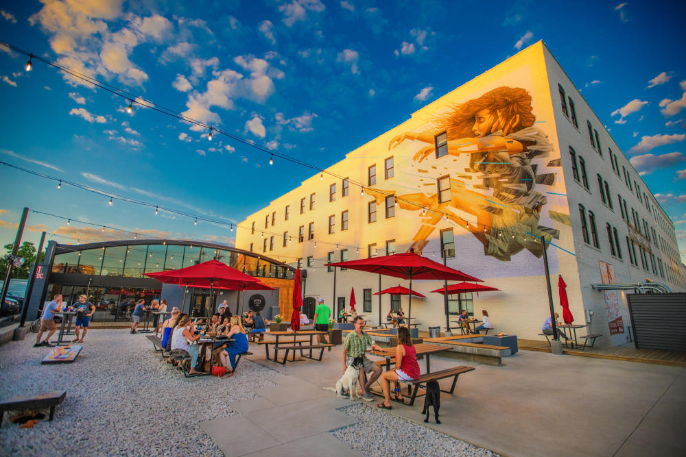 Amenities like the pet-friendly patio at Big Lick Brewing Co. make Roanoke, VA, one of the best places to live in the U.S..