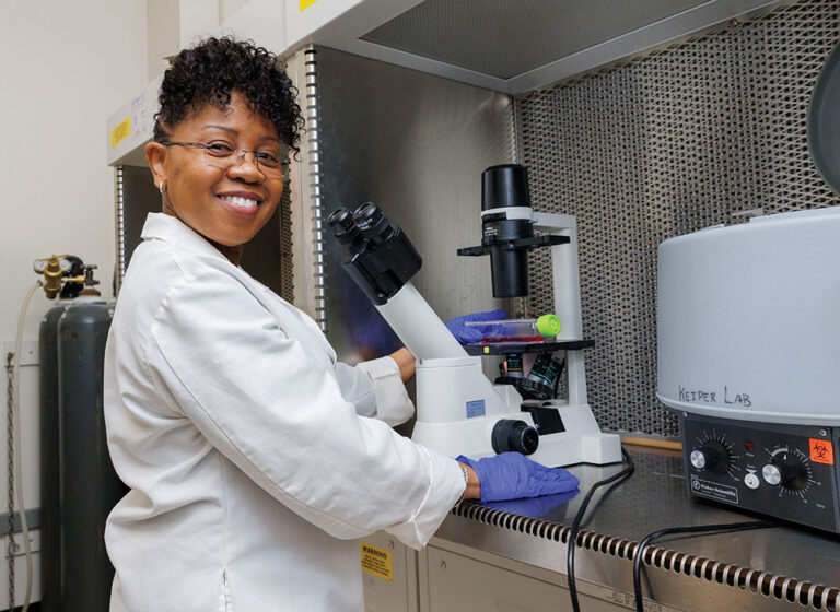 Dr. Rukiyah Van Dross-Anderson was approved to receive close to $900,000 in NCInnovation grant funding to continue her work on a breakthrough melanoma treatment.