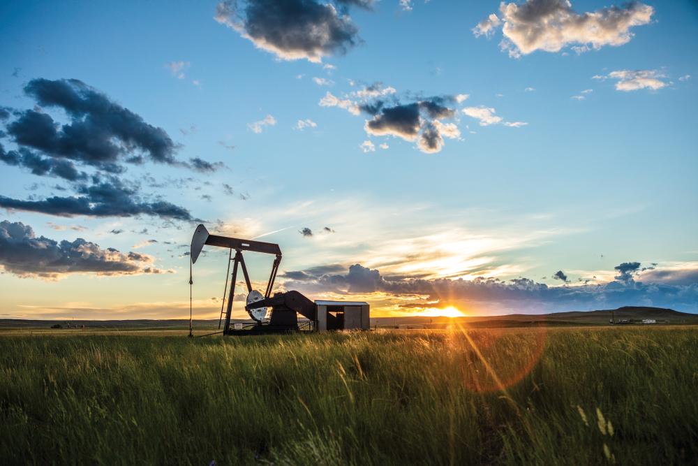 Oil rig in Wyoming