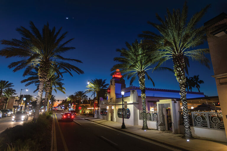 The historic art deco Emmett Building is the home of 31 Supper Club along Granada Avenue in Ormond Beach, Florida.