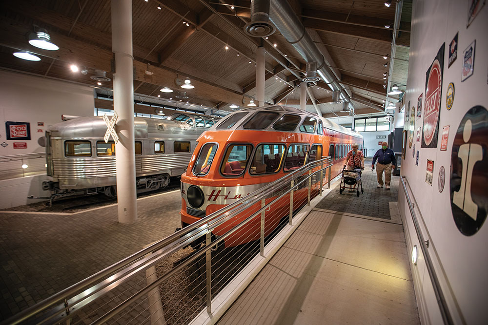 Trains on display at the Museum of Arts and Sciences in Daytona Beach, FL.
