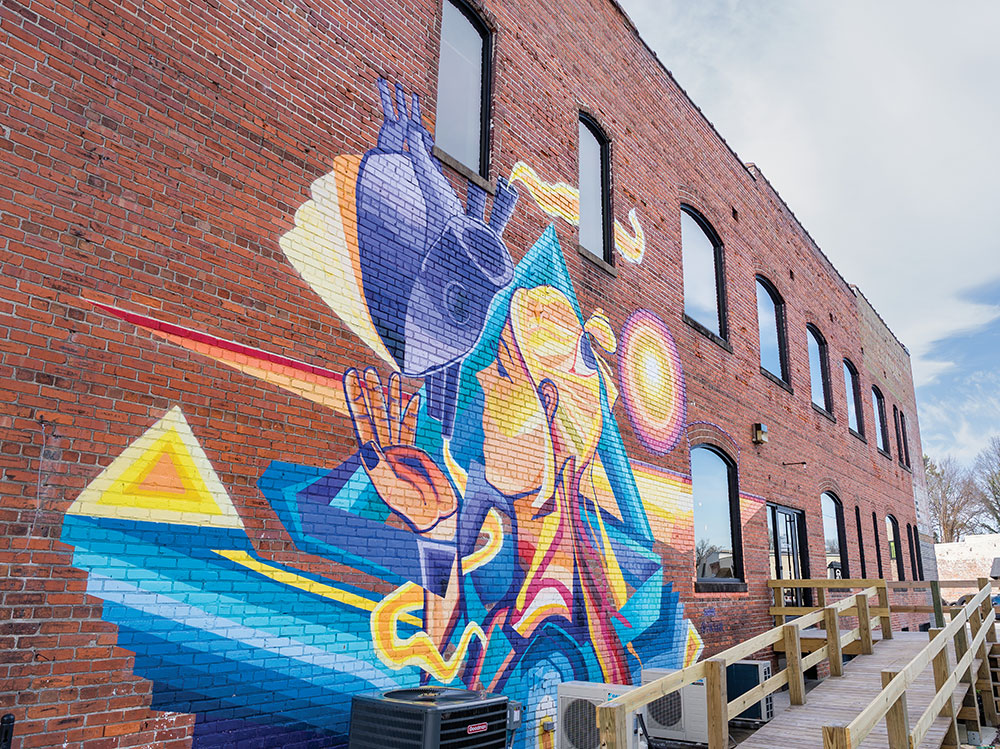 Public art displays in Greenville