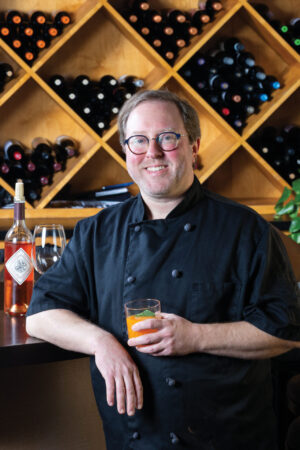 Chef Mitchell Murphree at his Five Senses Restaurant in Murfreesboro, TN.