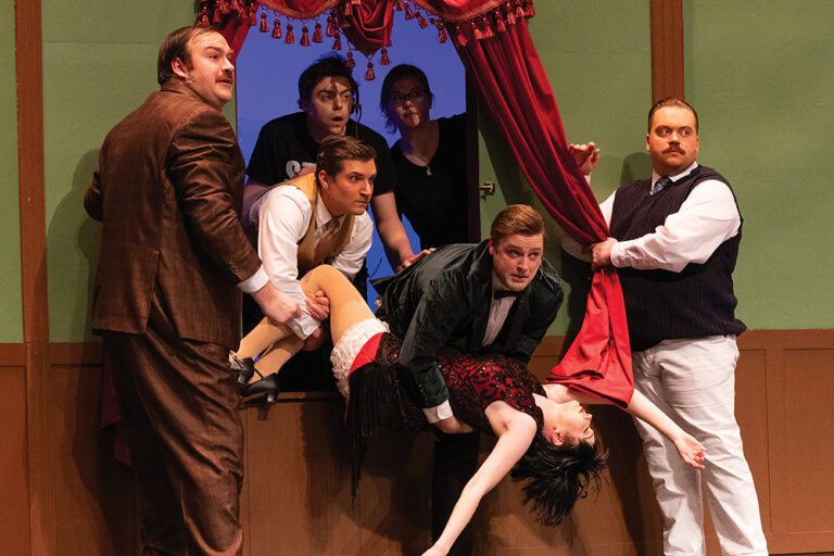 "The Play That Goes Wrong" is performed at the Springhouse Theatre in Smyrna.