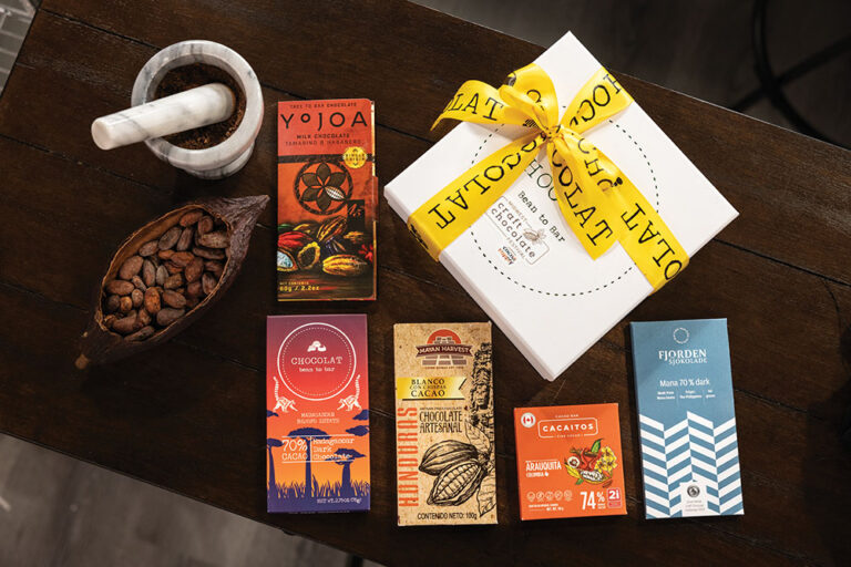 International chocolates that were featured in the Midwest Craft Chocolate Festival are sold at Chocolat Cafe in Rushville, Indiana.