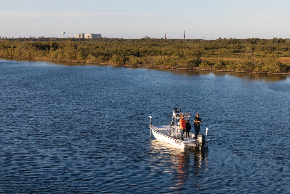 Fishing at Tomoka Marsh Aquatic Preserve in Bulow, Florida.