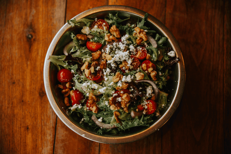 A salad served at Fireflour in Bismarck, North Dakota.