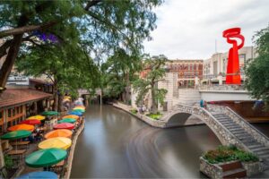 San Antonio Riverwalk stock photo