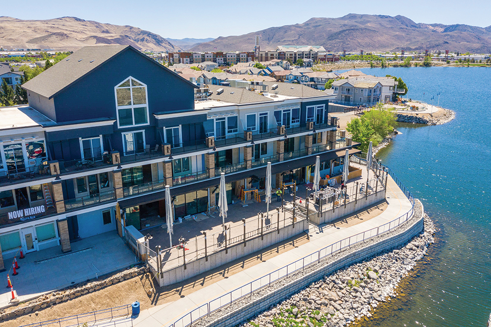 Sparks Water Bar offers gorgeous views of the marina in Sparks, NV.