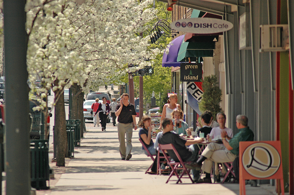 Traverse City is one of the most walkable cities in Michigan.