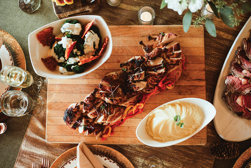 A spread from Roundabout Catering in Reno, NV.