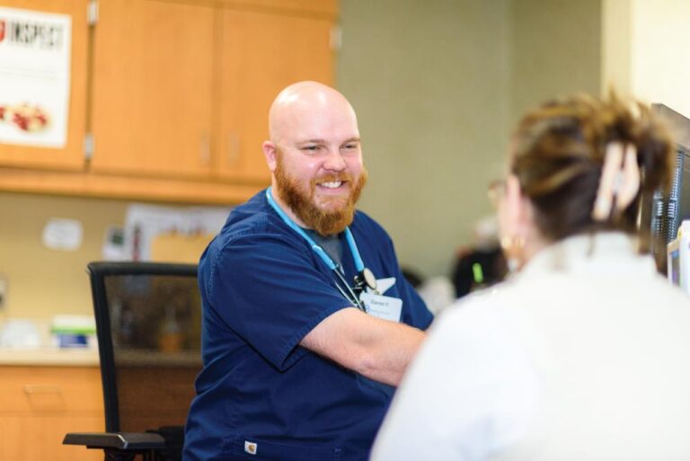 Doctor and patient interaction at Reid Health