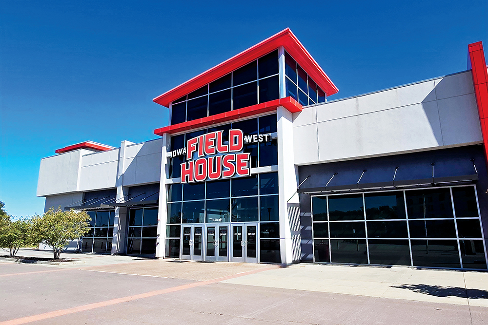 Iowa West Field House hosts dozens of youth basketball tournaments and a handful of youth volleyball tournaments each year. 