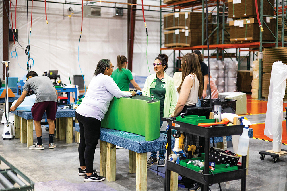 Fomcore, which manufactures custom foam furniture, recently moved into a spec building in Pueblo, CO.