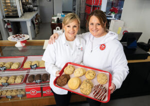 Melissa Bennett and Ashley Randall sell delicious cookies in Tyler