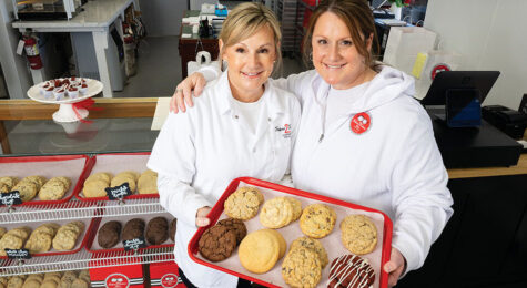 Melissa Bennett and Ashley Randall sell delicious cookies in Tyler