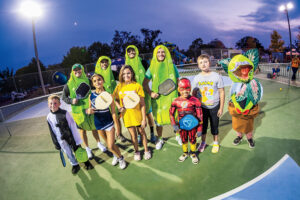 Young sports participants take part in costume nights at Cochran Park in Council Bluffs, IA.