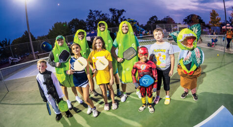 Young sports participants take part in costume nights at Cochran Park in Council Bluffs, IA.