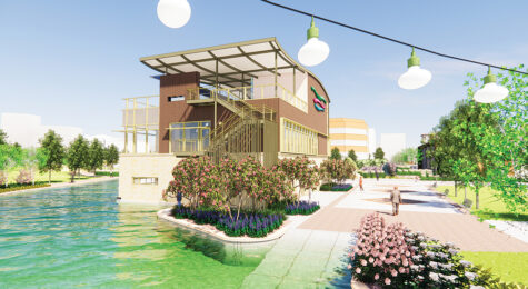 Rendering of the future Boathouse on the Pueblo Riverwalk in Pueblo, CO.